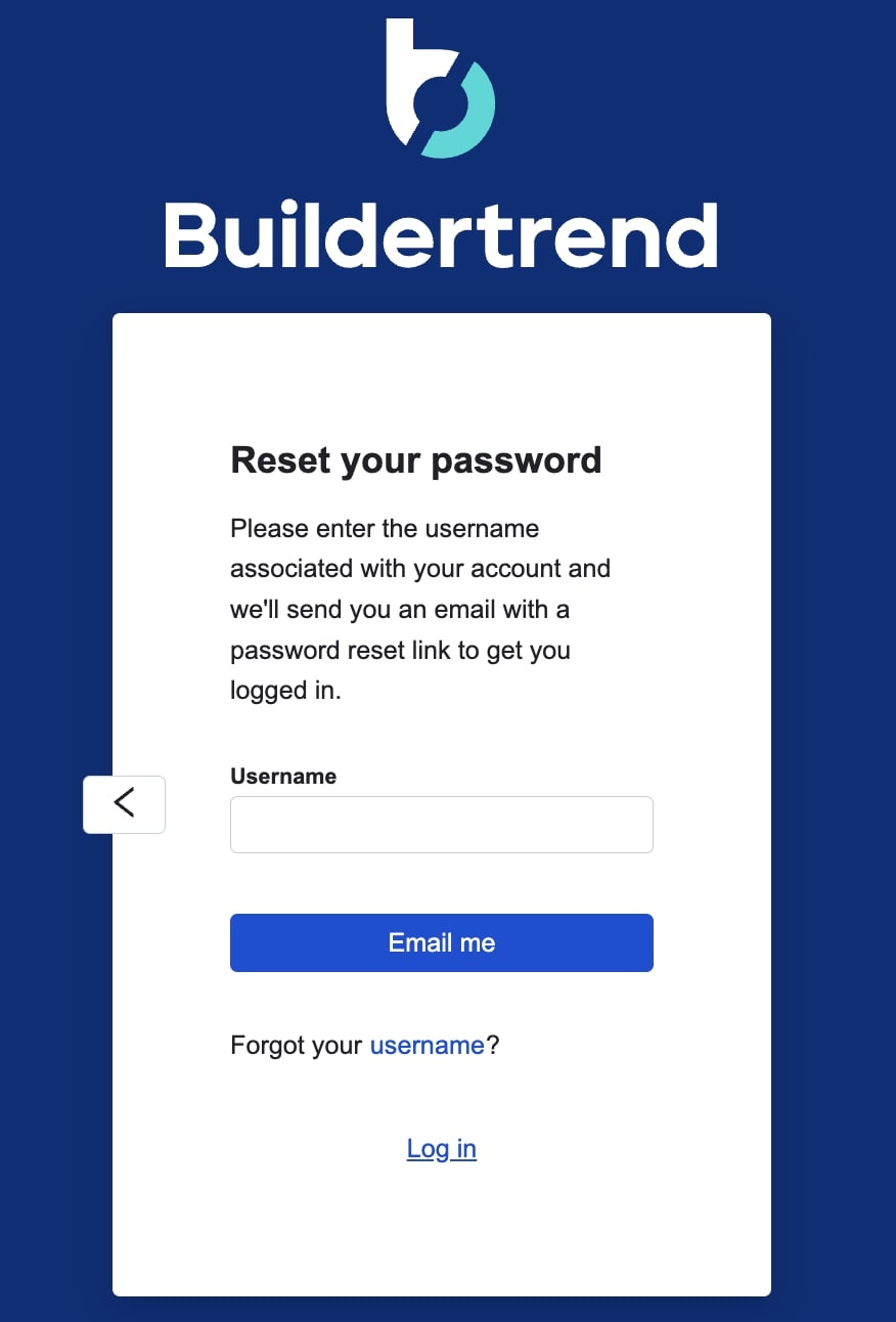 Reset Password for Buildertrend Login 